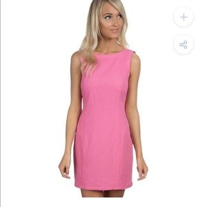 Lauren James Pink Seersucker Dress- Small